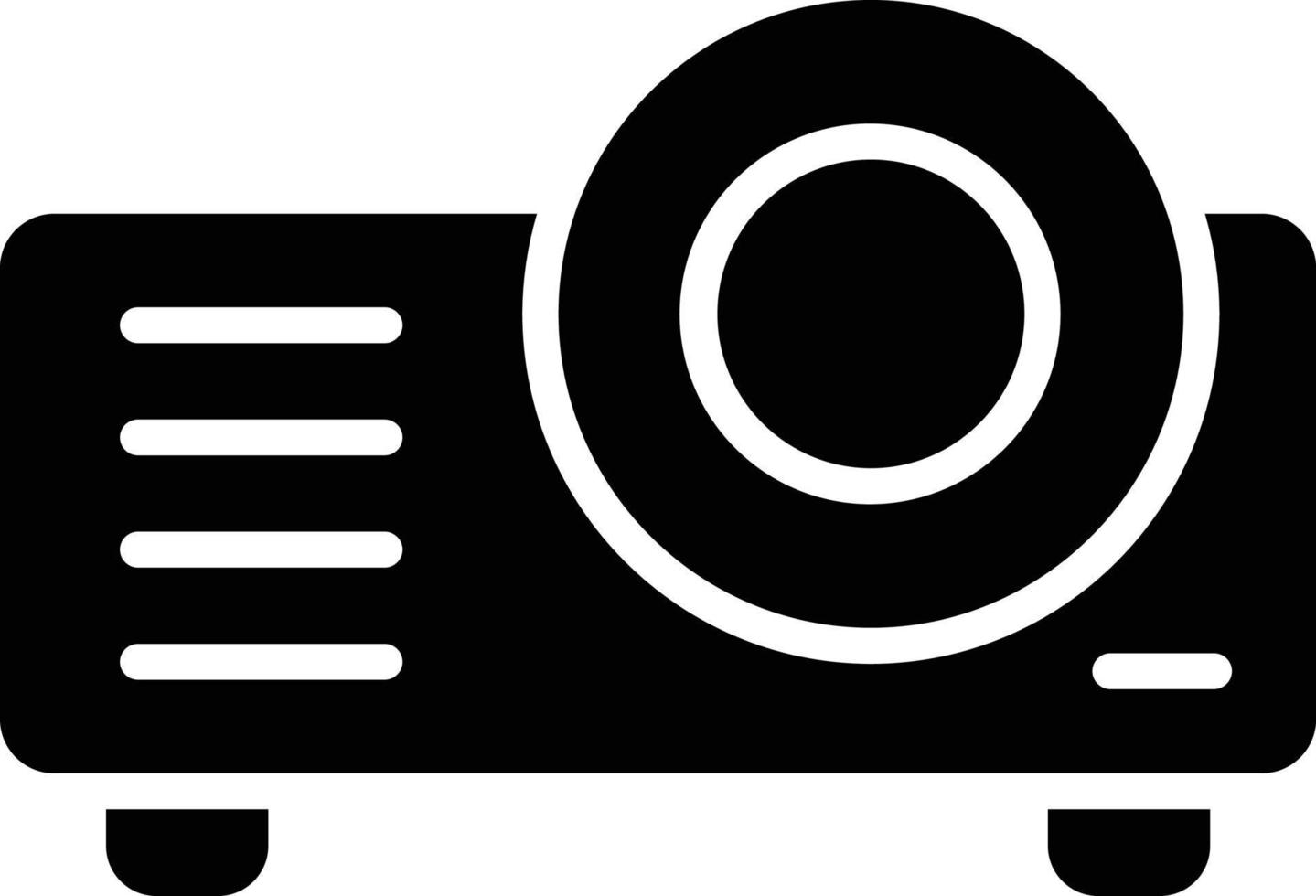 estilo de icono de proyector vector