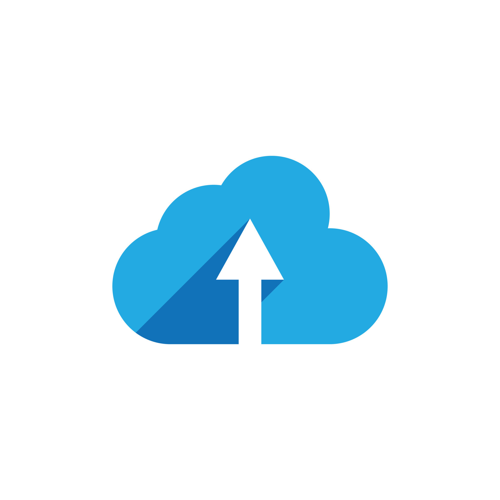 blue upload on cloud icon logo 12708401 Vector Art at Vecteezy