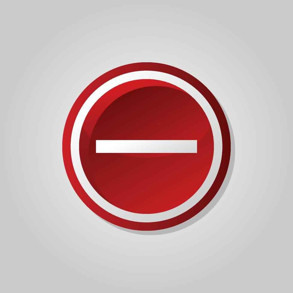Stop symbol icon vector