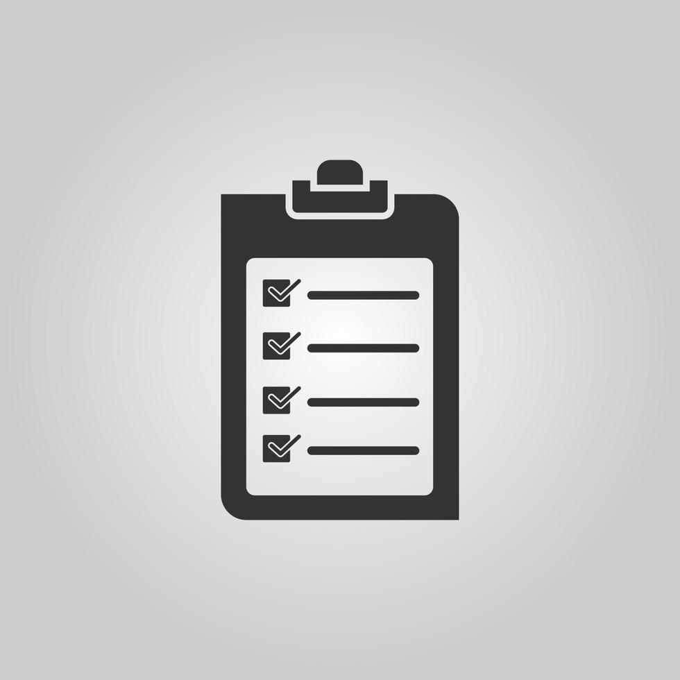 Note check icon vector