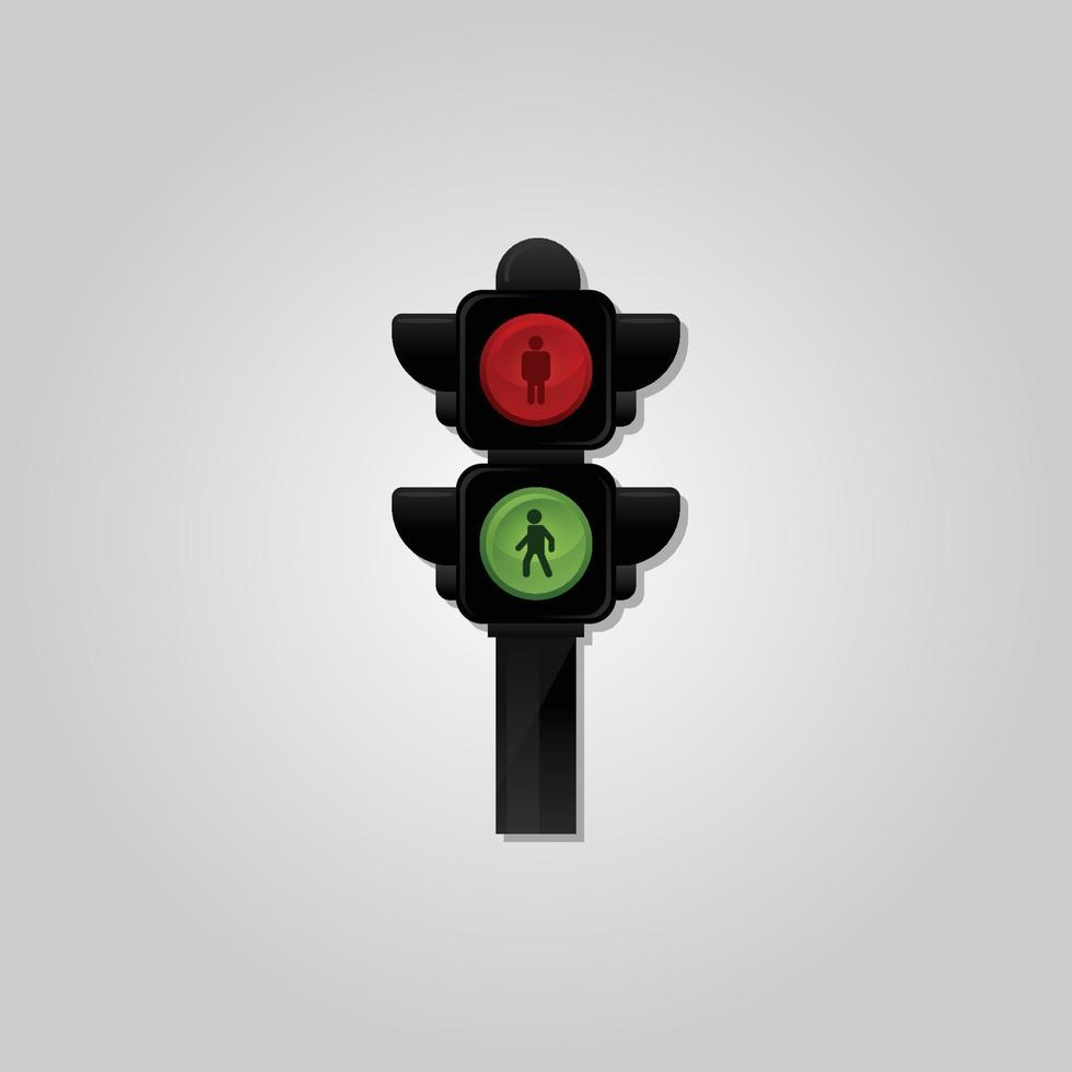 Traffic light icon vector