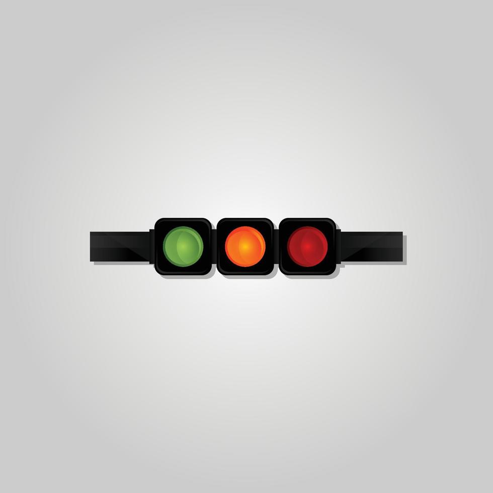 Traffic light icon vector
