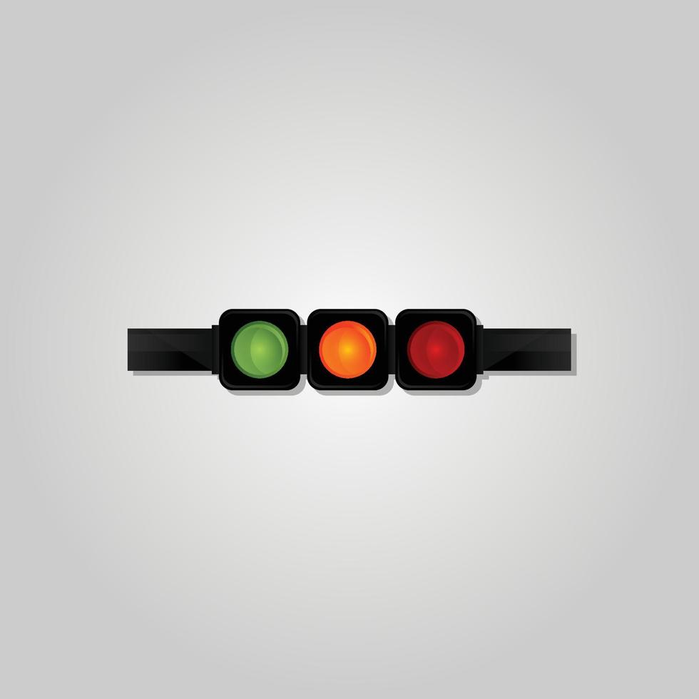 Traffic light icon vector