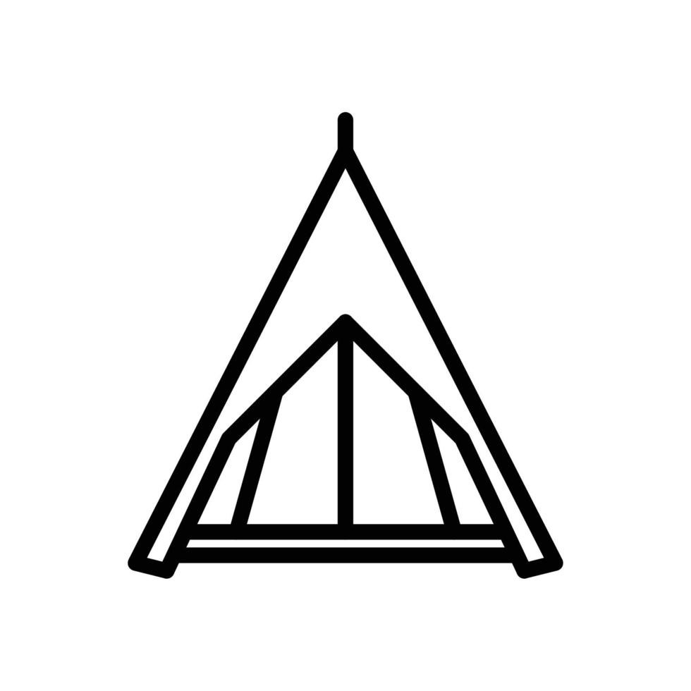 Tents icon. Camping tent and tarp. Vector illustration.