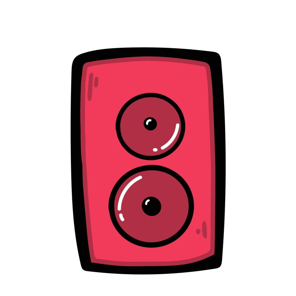 Music Column, Audio Stereo Speaker. Flat Vector Icon illustration. Simple black symbol on white background. Music Column, Audio Stereo Speaker sign design template for web and mobile UI element