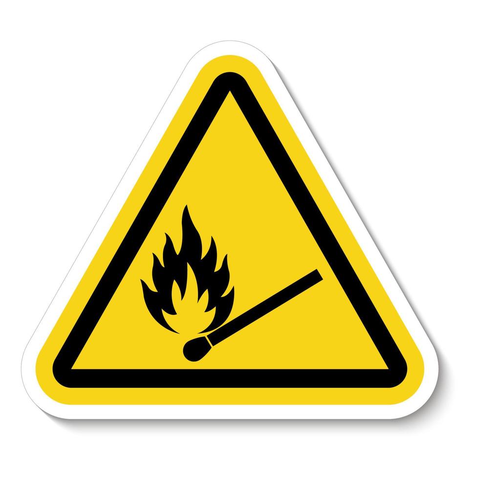 No Fire, No Matches or Open Flame Sign vector