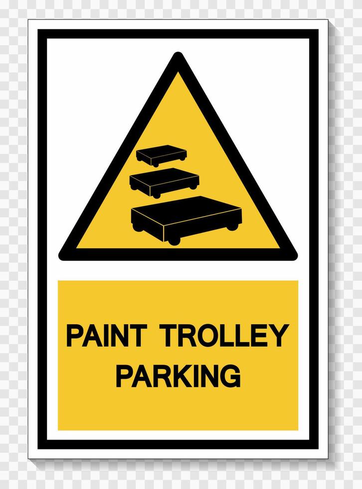 PPE Icon.Paint Trolley Parking Symbol Sign Isolate On White Background,Vector Illustration EPS.10 vector