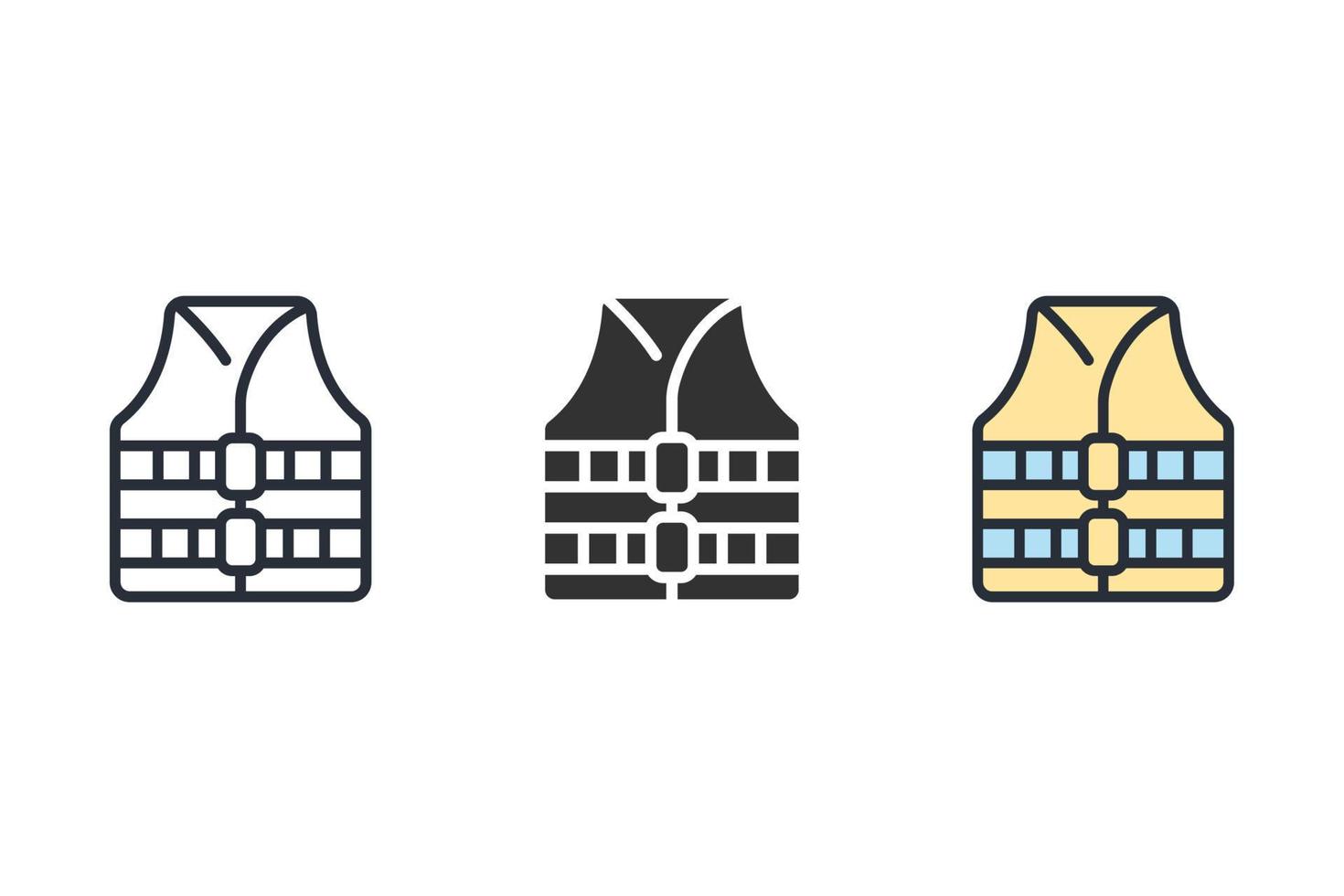 vest icons  symbol vector elements for infographic web