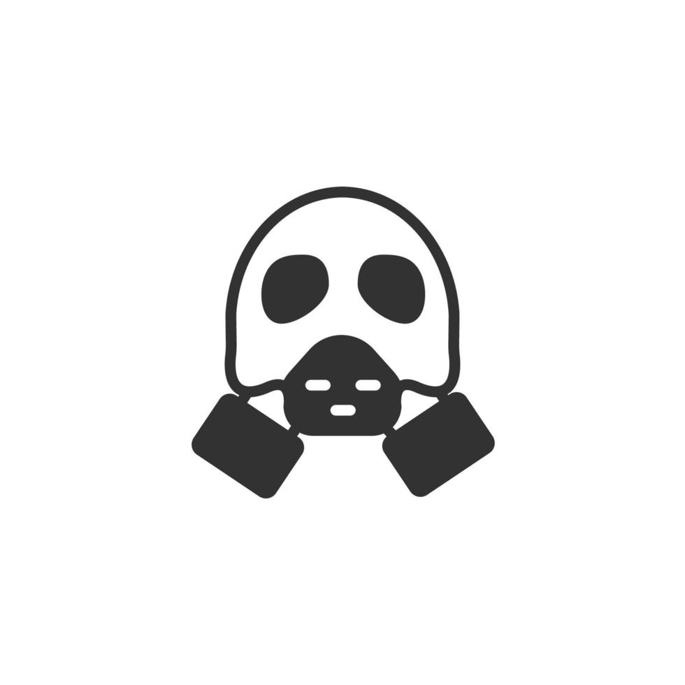 Gas mask icons  symbol vector elements for infographic web