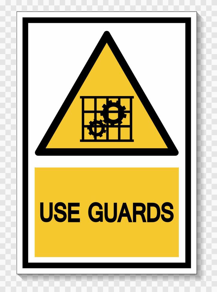 Use Guards Protection Symbol Sign Isolate on White Background,Vector Illustration EPS.10 vector