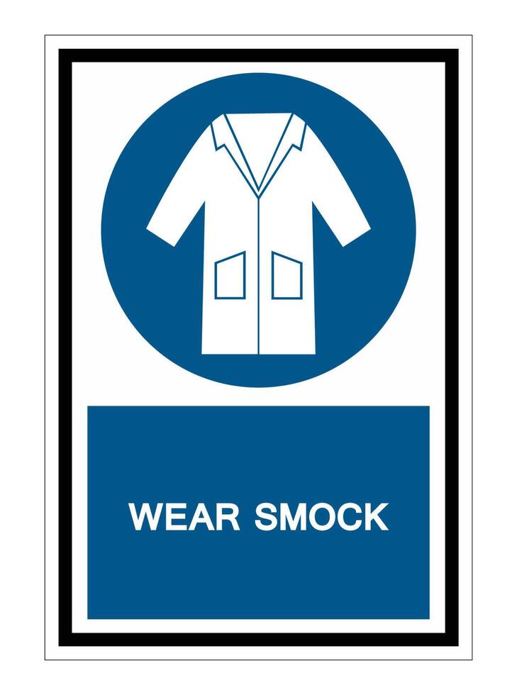 PPE Icon.Wear Smock Symbol Sign Isolate On White Background,Vector Illustration EPS.10 vector