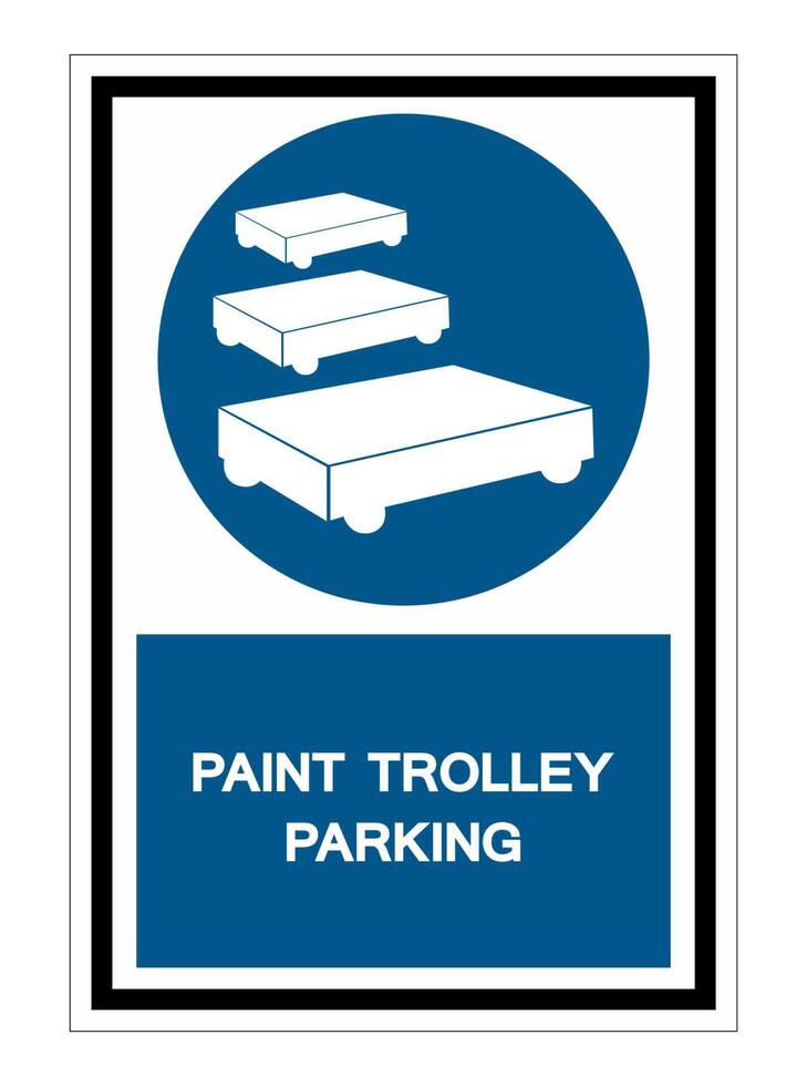 PPE Icon.Paint Trolley Parking Symbol Sign Isolate On White Background,Vector Illustration EPS.10 vector