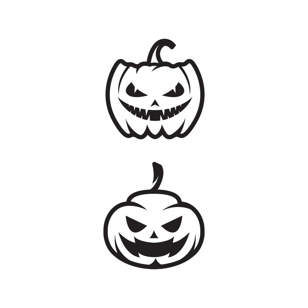 Pumpkin with smile for your design for the halloween party vector