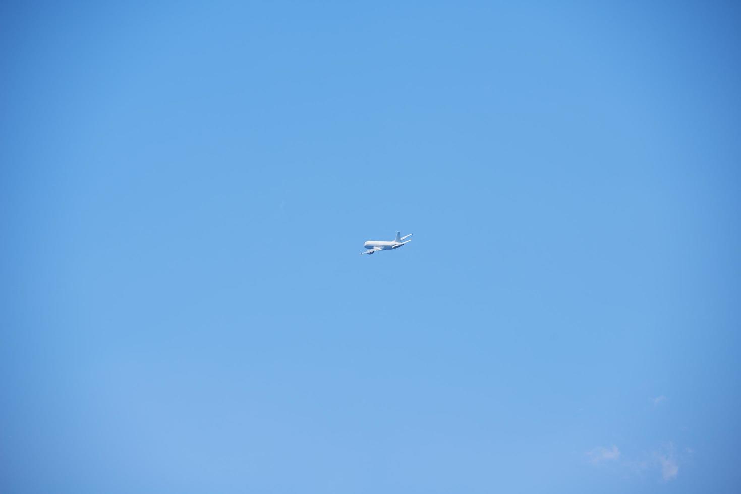 Modern airplane view photo