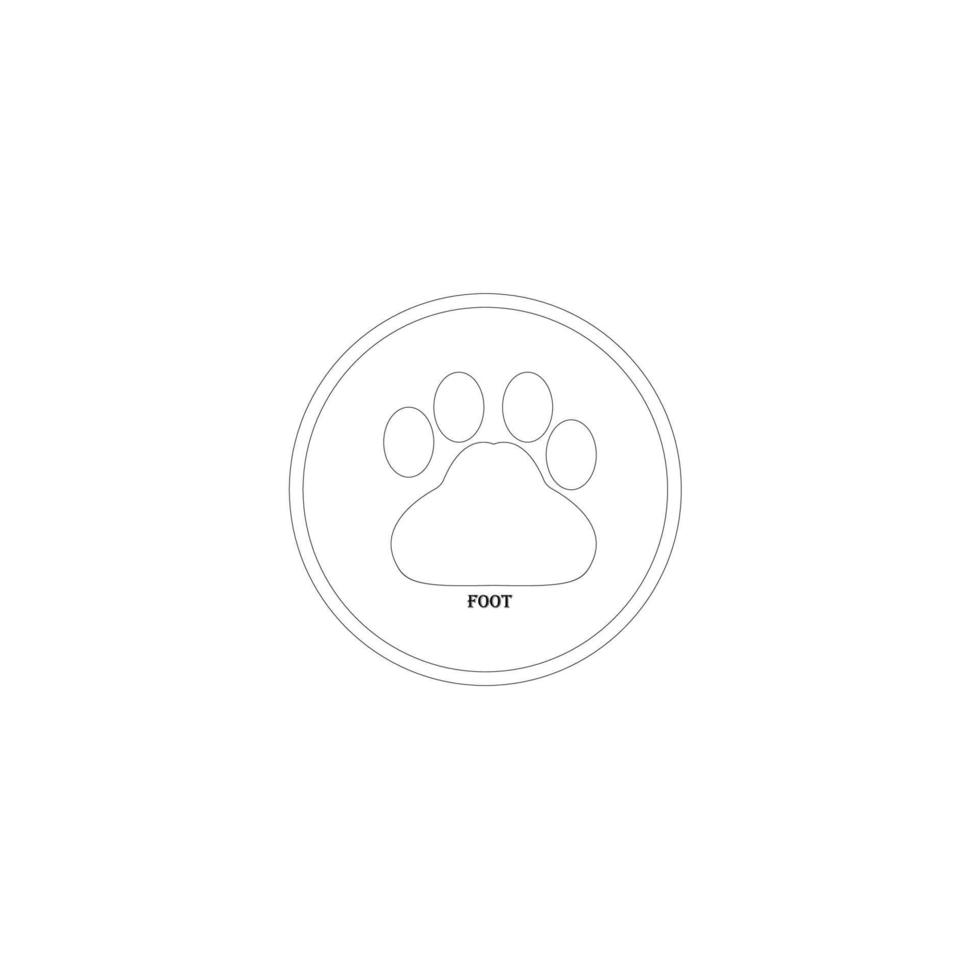 animal shoe sole icon image illustration vector design foot