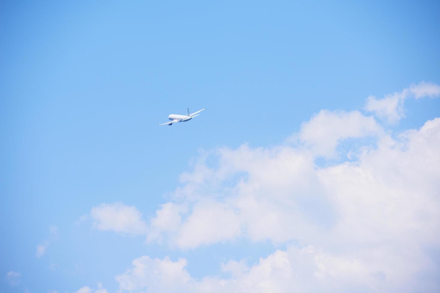 Modern airplane view photo