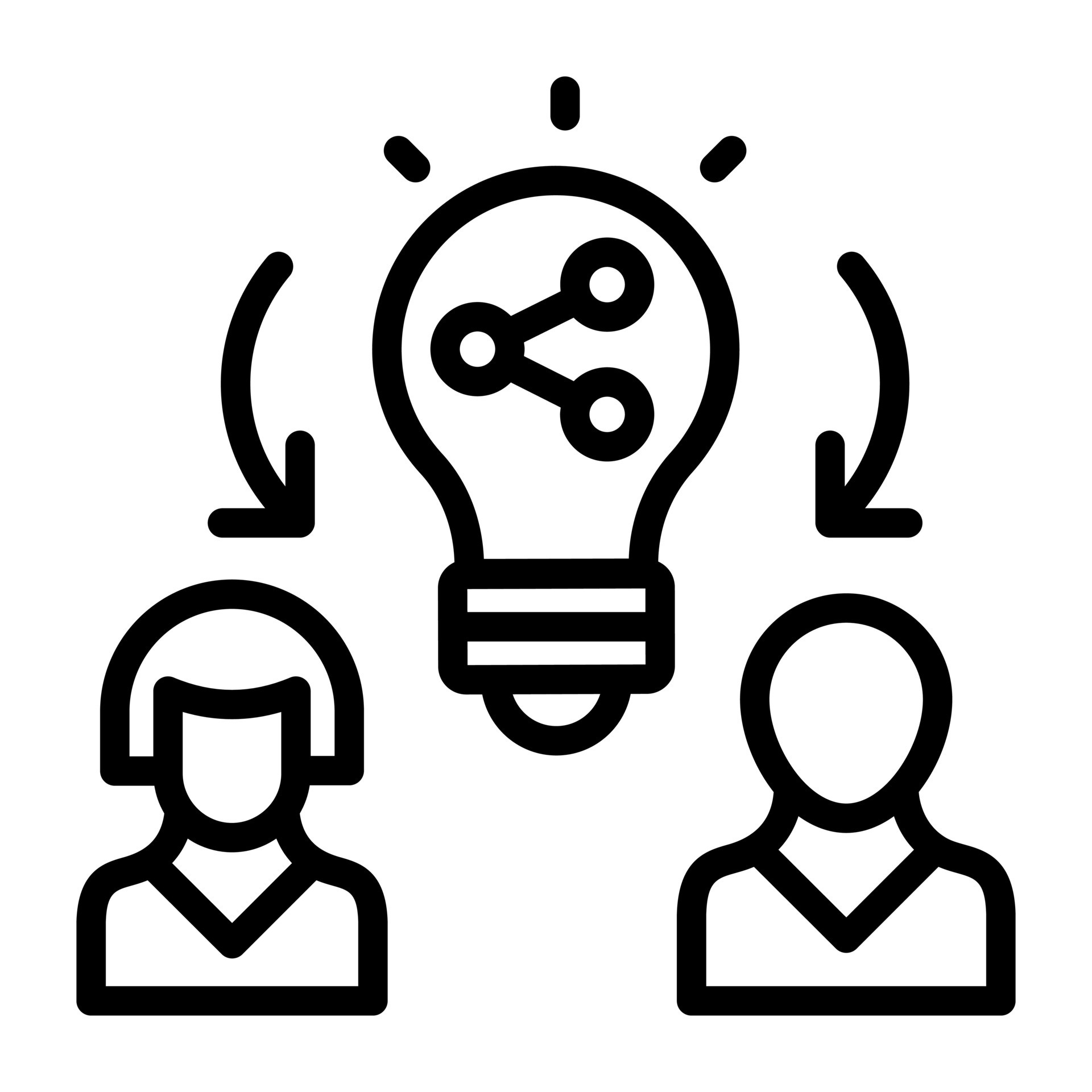 Get a line icon of idea sharing 12710266 Vector Art at Vecteezy