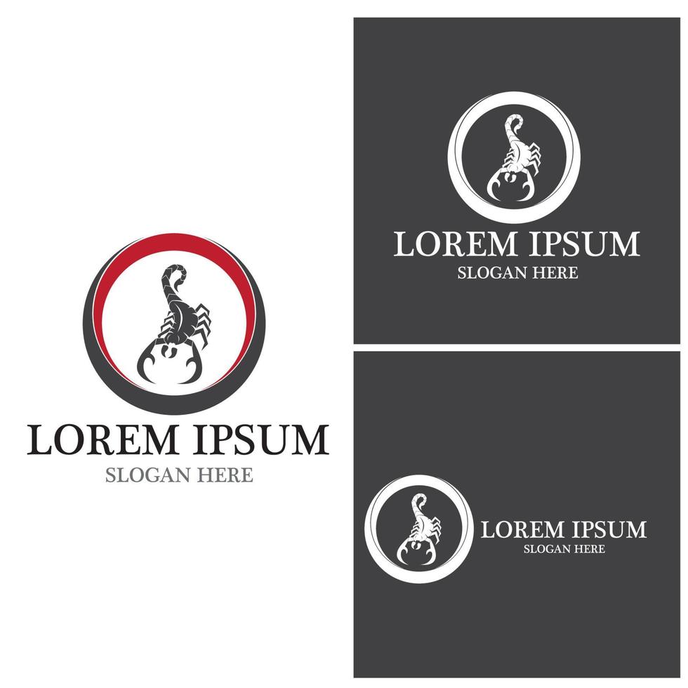 Scorpio Icon and symbol vector template