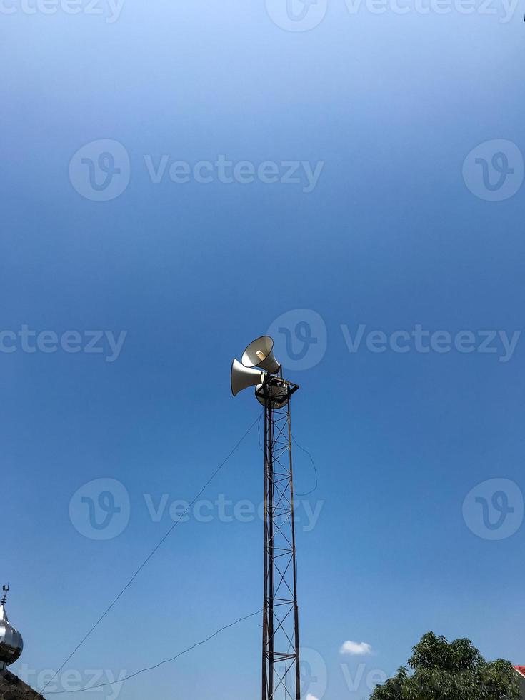loudspeaker in a mosque which is usually used for the call to prayer photo
