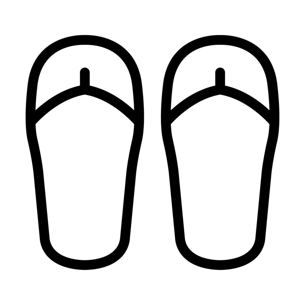 diseño de icono de chanclas vector