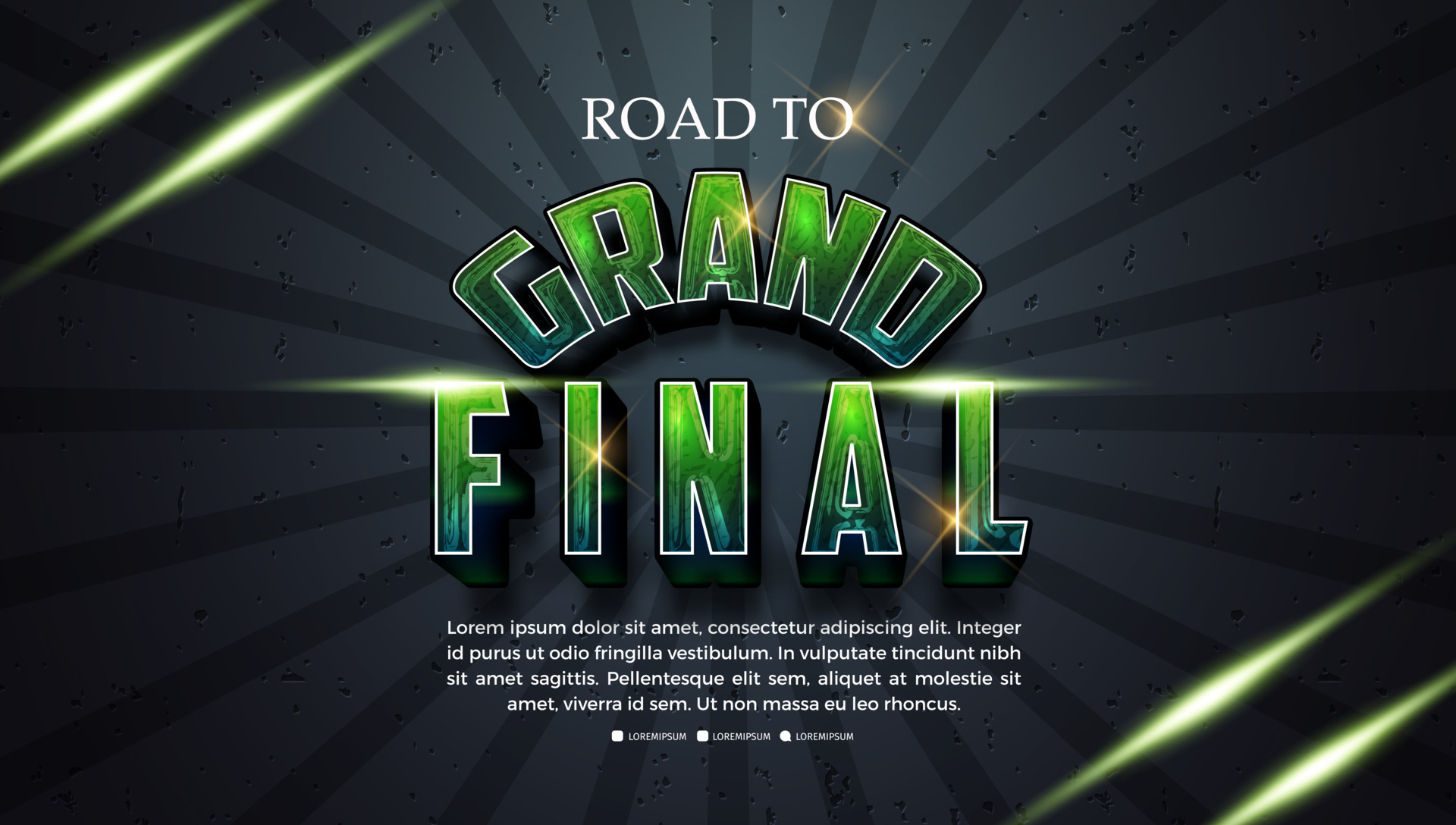 Grand final, typography graphic design. Vector eps10 12710742 Vector