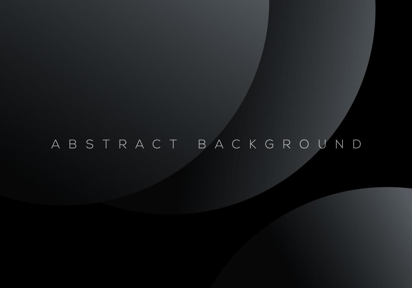 concepto de fondo abstracto negro premium con fondo de formas geométricas gris oscuro de lujo con espacio de copia para texto o mensaje vector