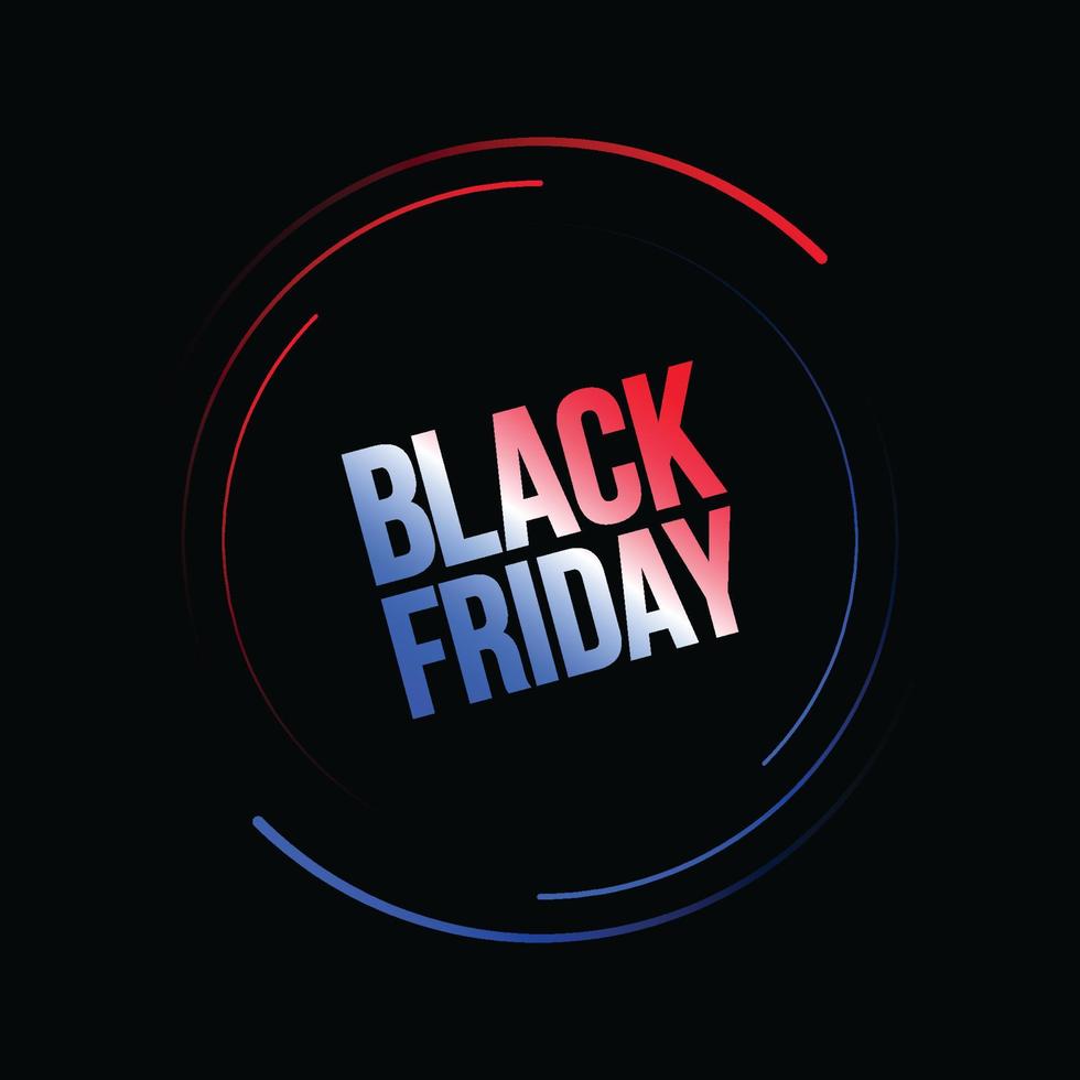 Black Friday Typography Design vector