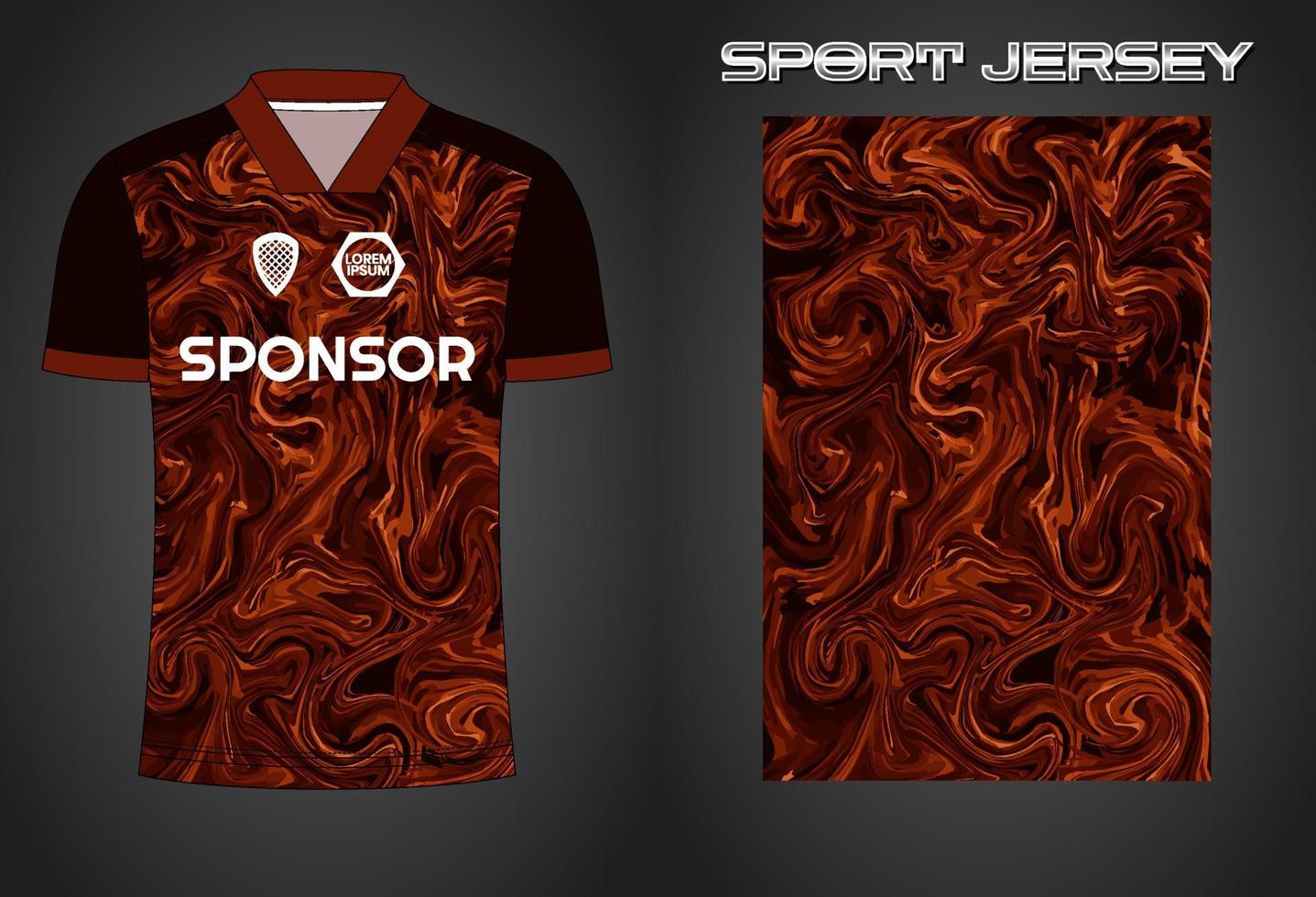 Soccer jersey sport shirt design template vector