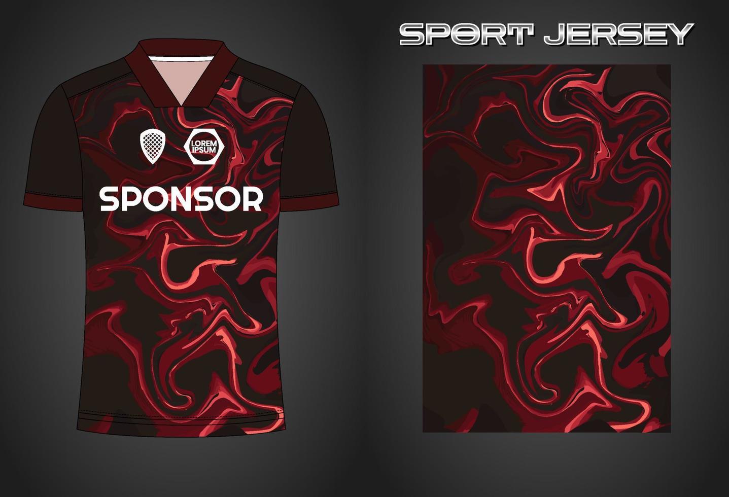 Soccer jersey sport shirt design template vector