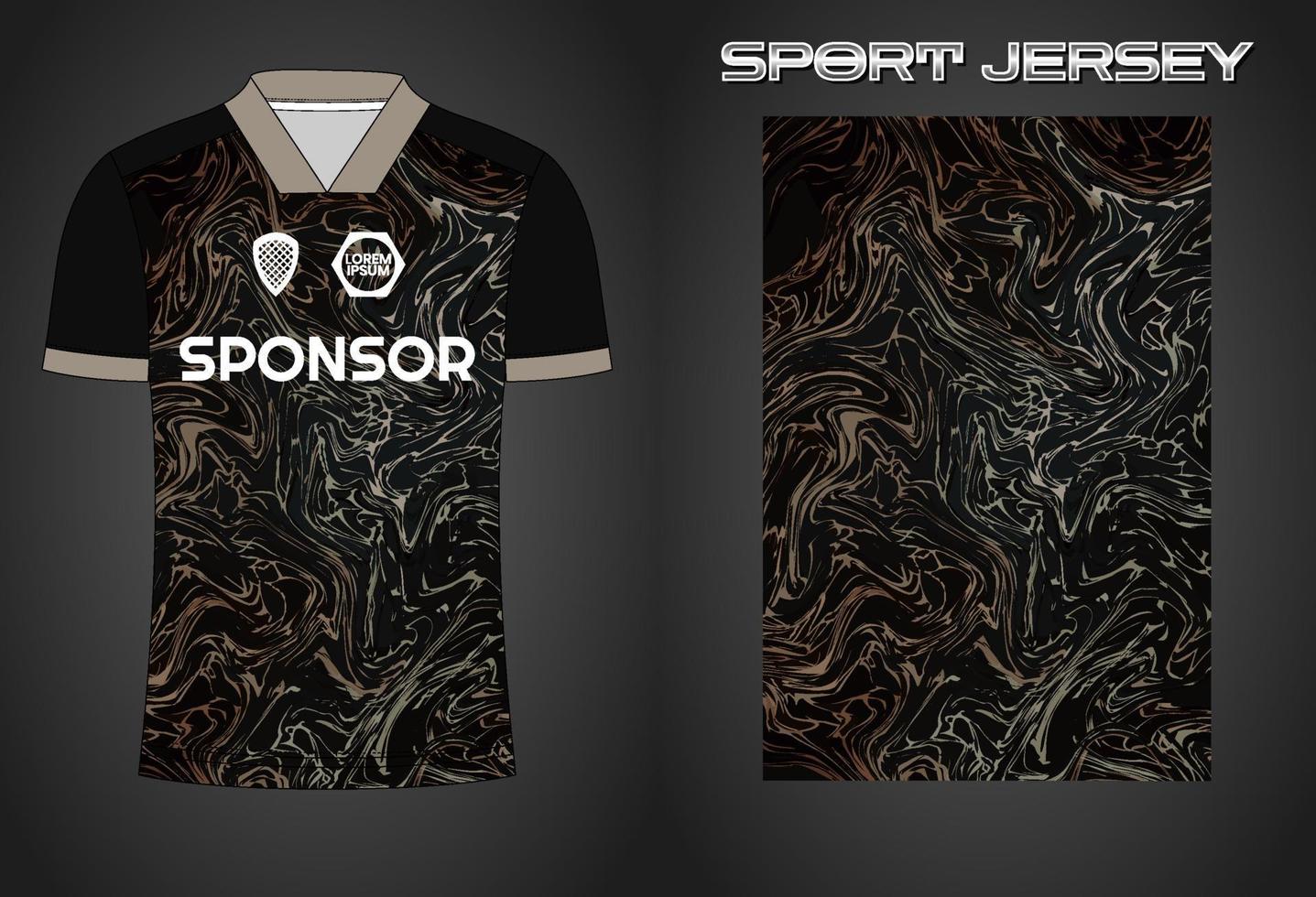 plantilla de diseño de camiseta deportiva de camiseta de fútbol vector