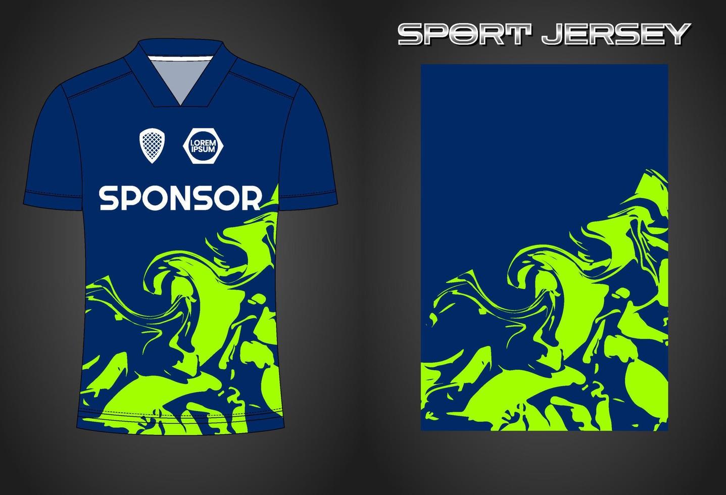 Soccer jersey sport shirt design template vector