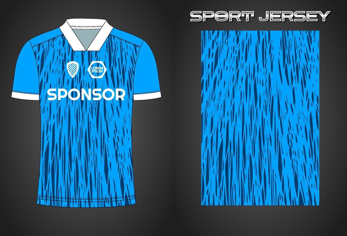 plantilla de diseño de camiseta deportiva de camiseta de fútbol vector