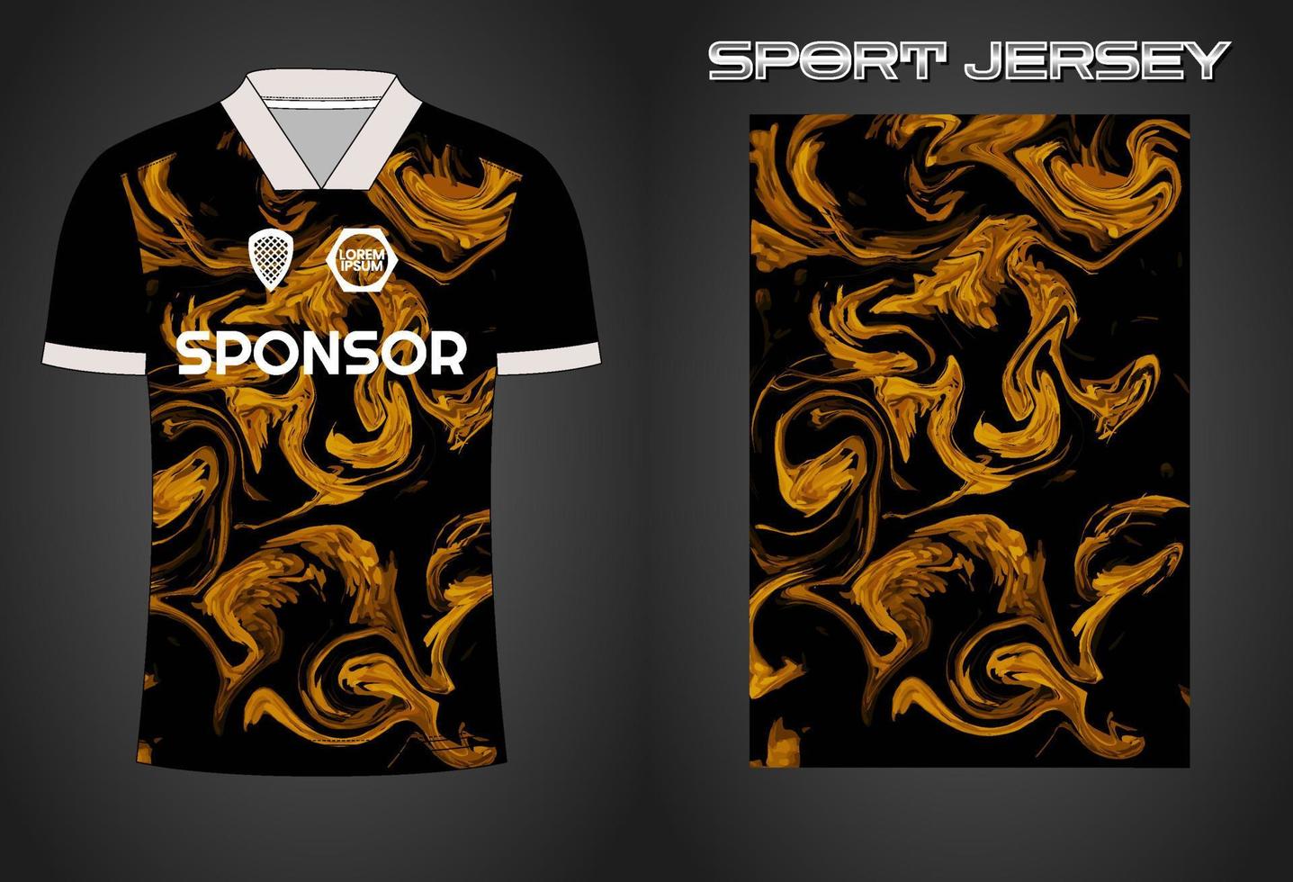 plantilla de diseño de camiseta deportiva de camiseta de fútbol vector