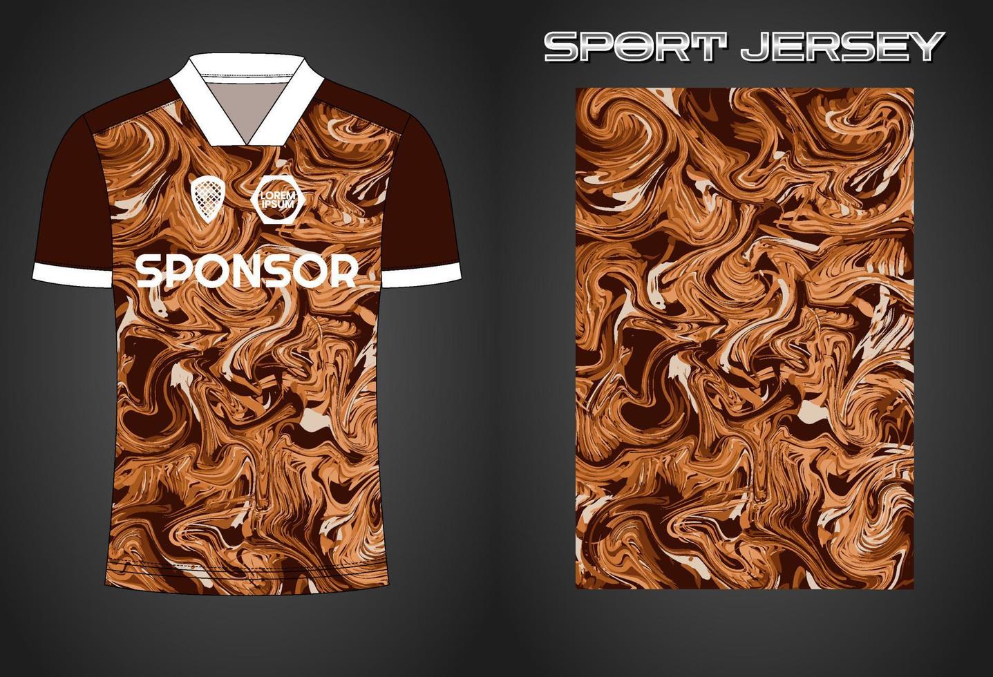 Soccer jersey sport shirt design template vector