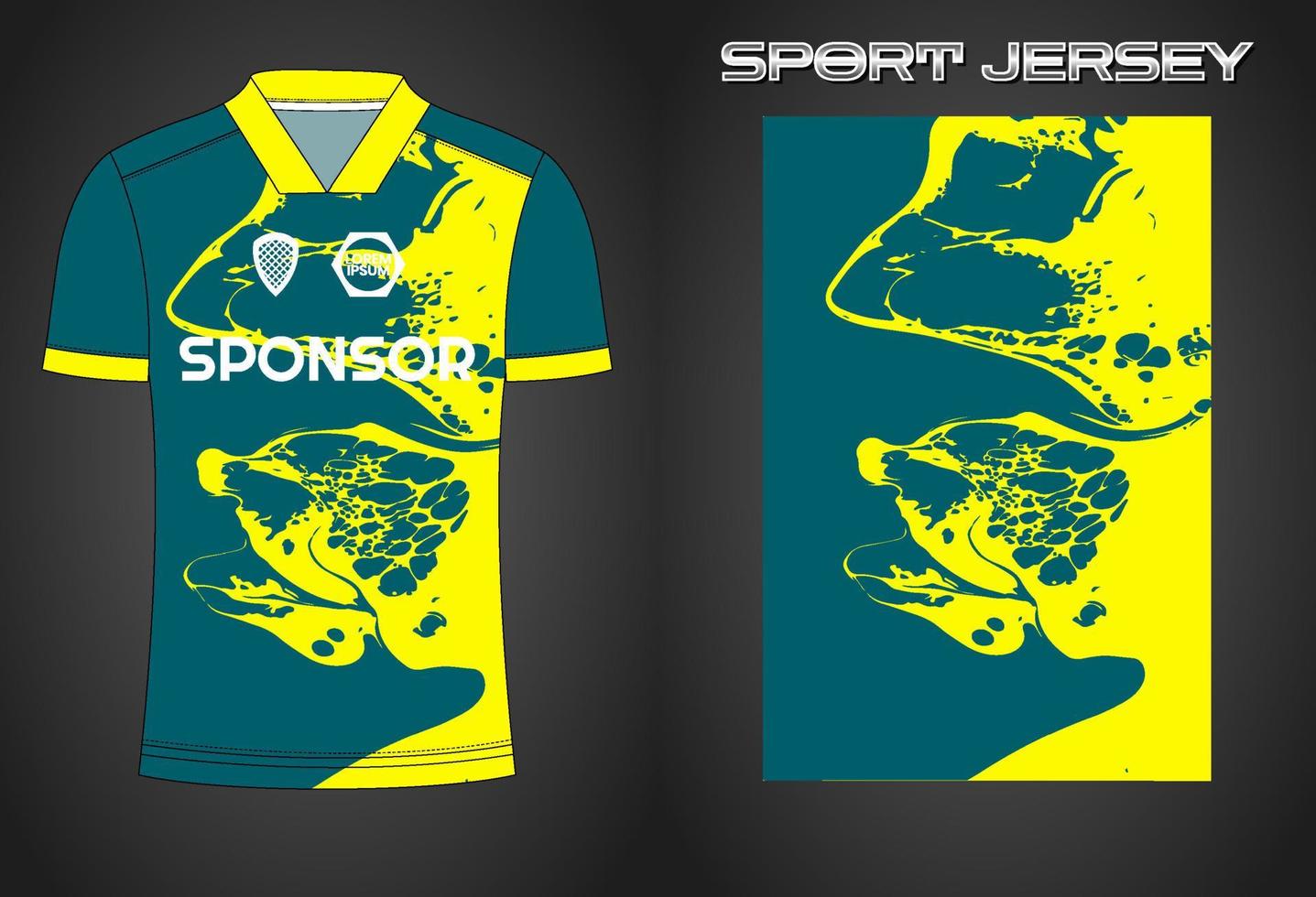 Soccer jersey sport shirt design template vector