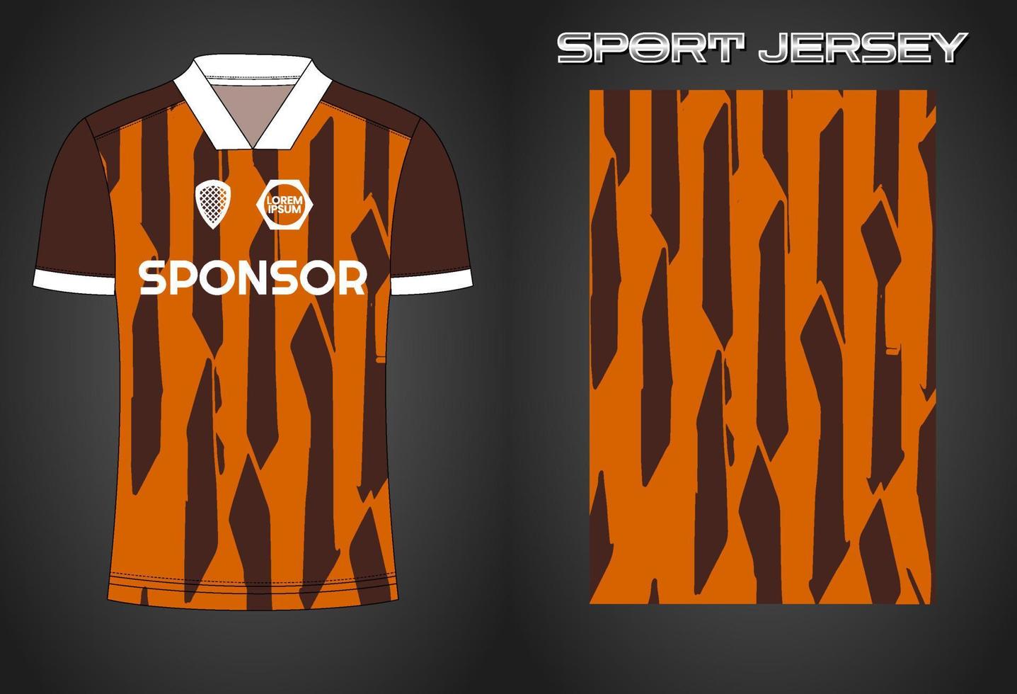 plantilla de diseño de camiseta deportiva de camiseta de fútbol vector