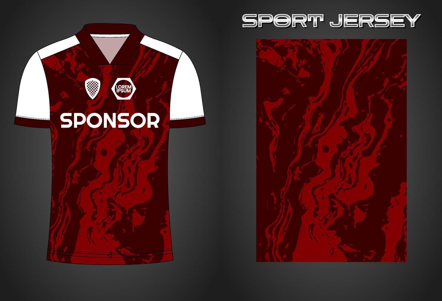 Soccer jersey sport shirt design template vector