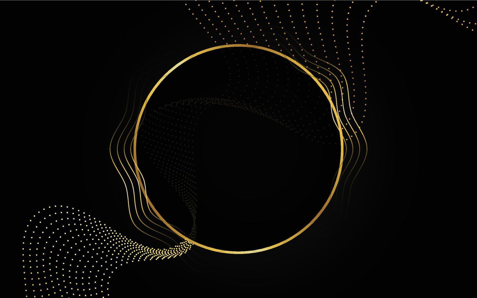 Gold triangle pattern line on black background. Premium luxury geometric pattern. Triangular golden light seamless texture vector