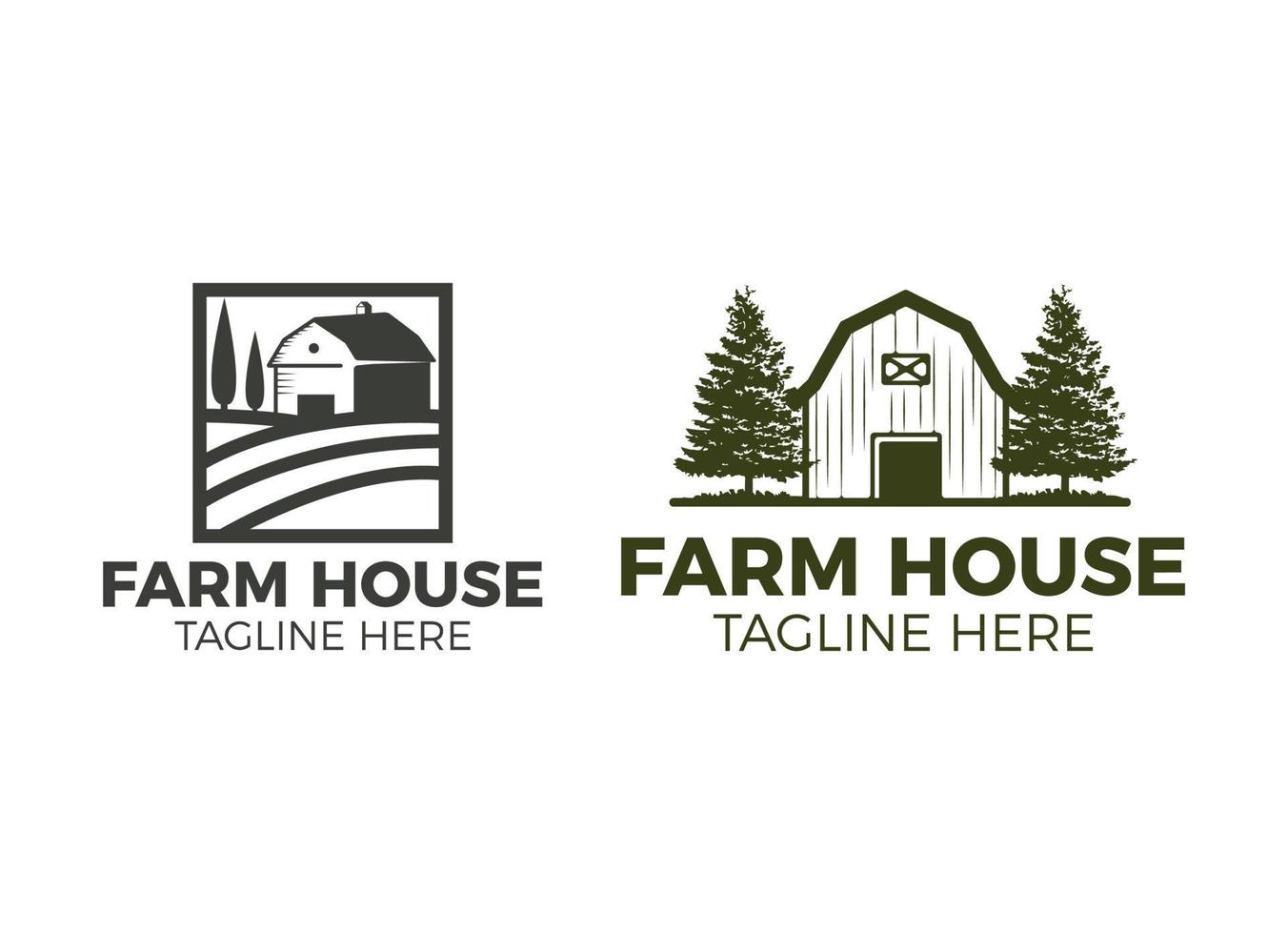 Farm house industry logo. Barn logo design template. vector