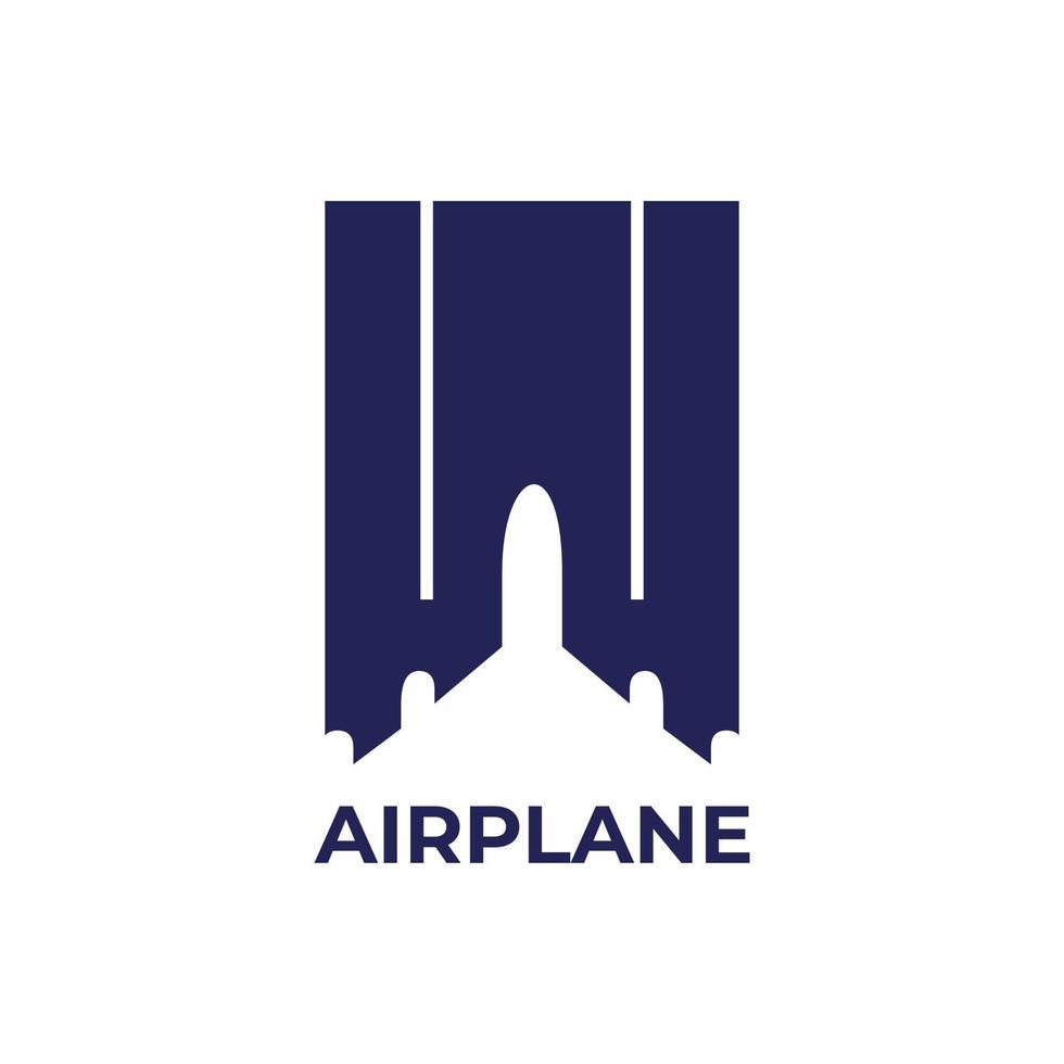 airplane logo design vector inspiration