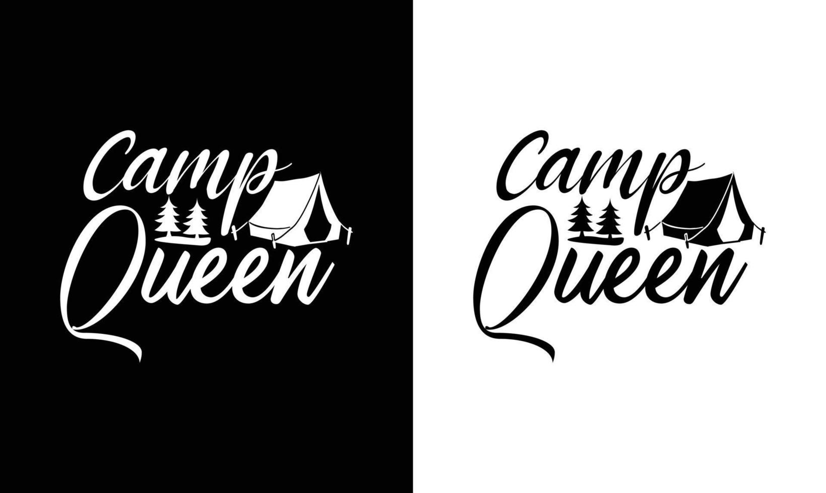 diseño de camiseta de cita de camping, tipografía vector