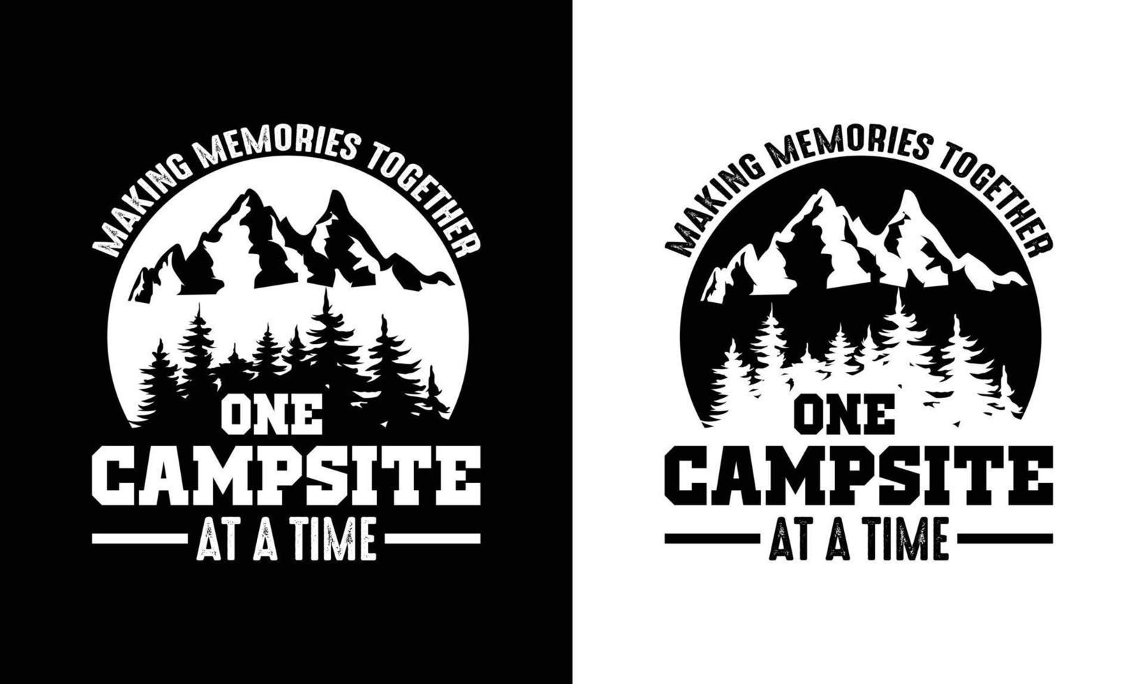 Camping Quote T shirt design, typography vector