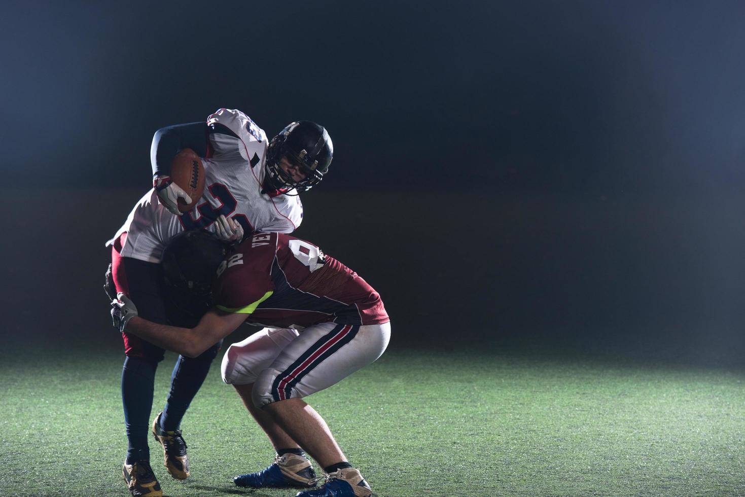 American football players in action photo