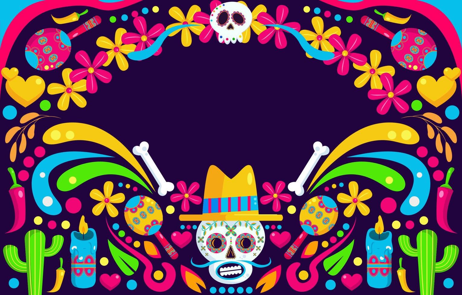 Dia De Los Muertos Background vector