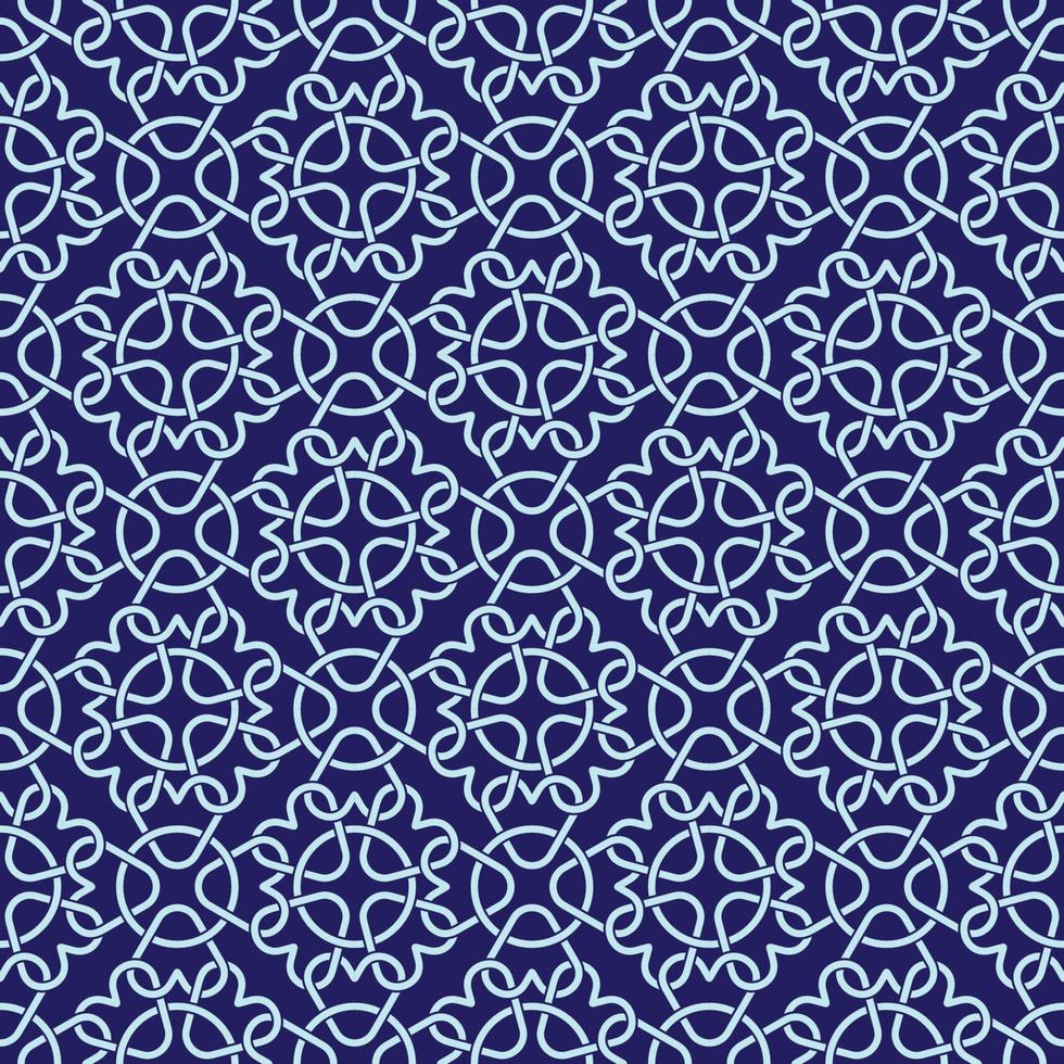 Celtic Knot Inspired Seamless Pattern Background vector