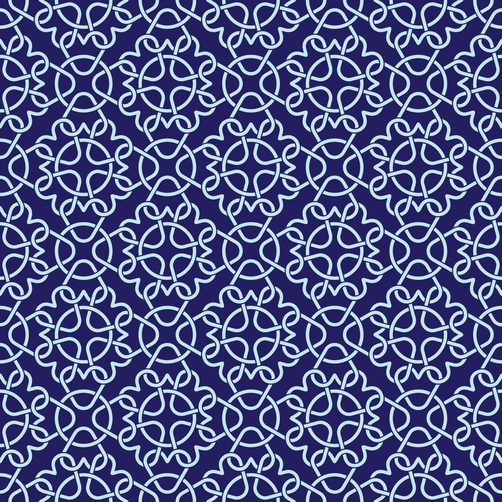 Celtic Knot Inspired Seamless Pattern Background vector