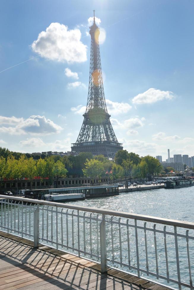 eiffel tower in paris at day photo