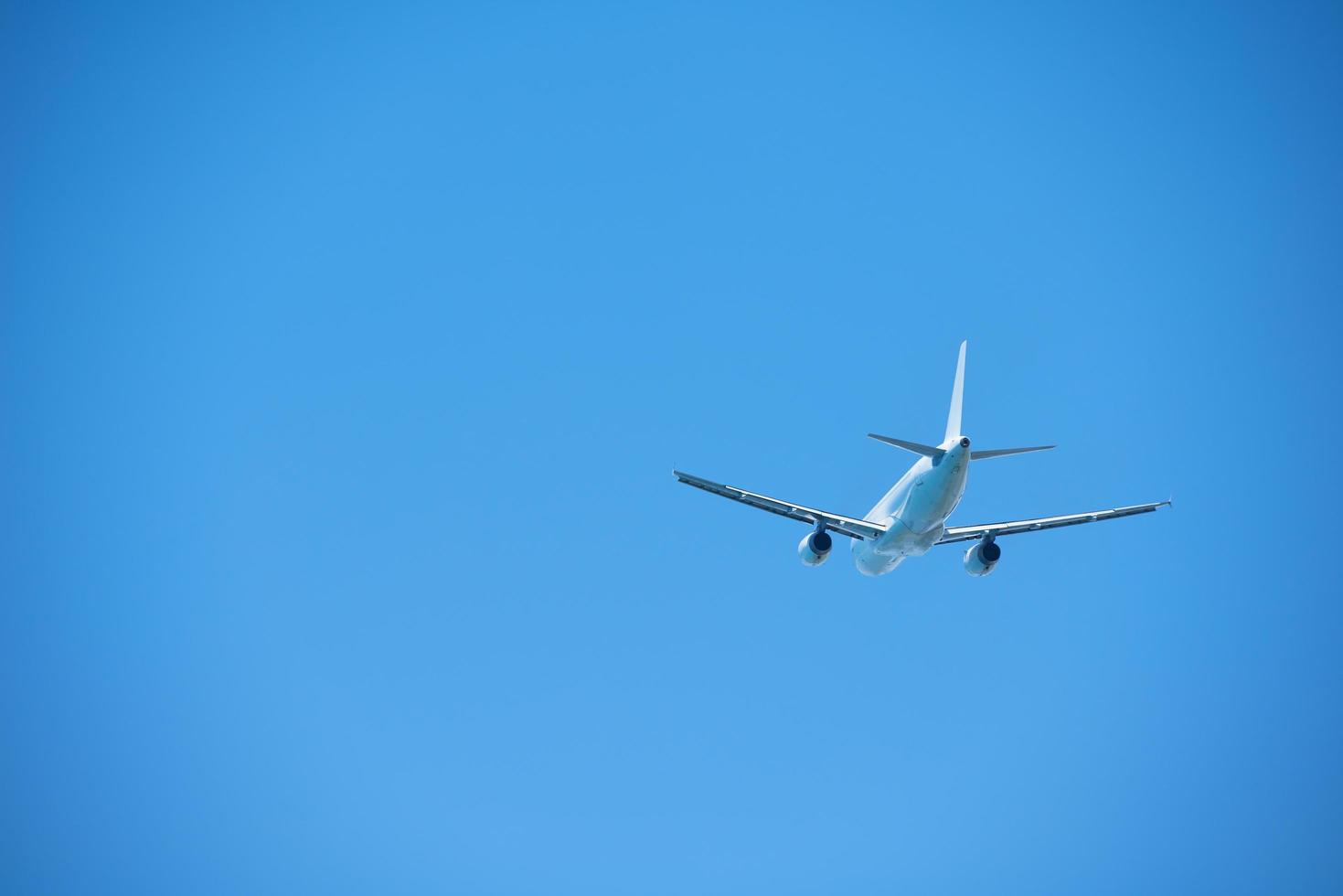 Modern airplane view photo