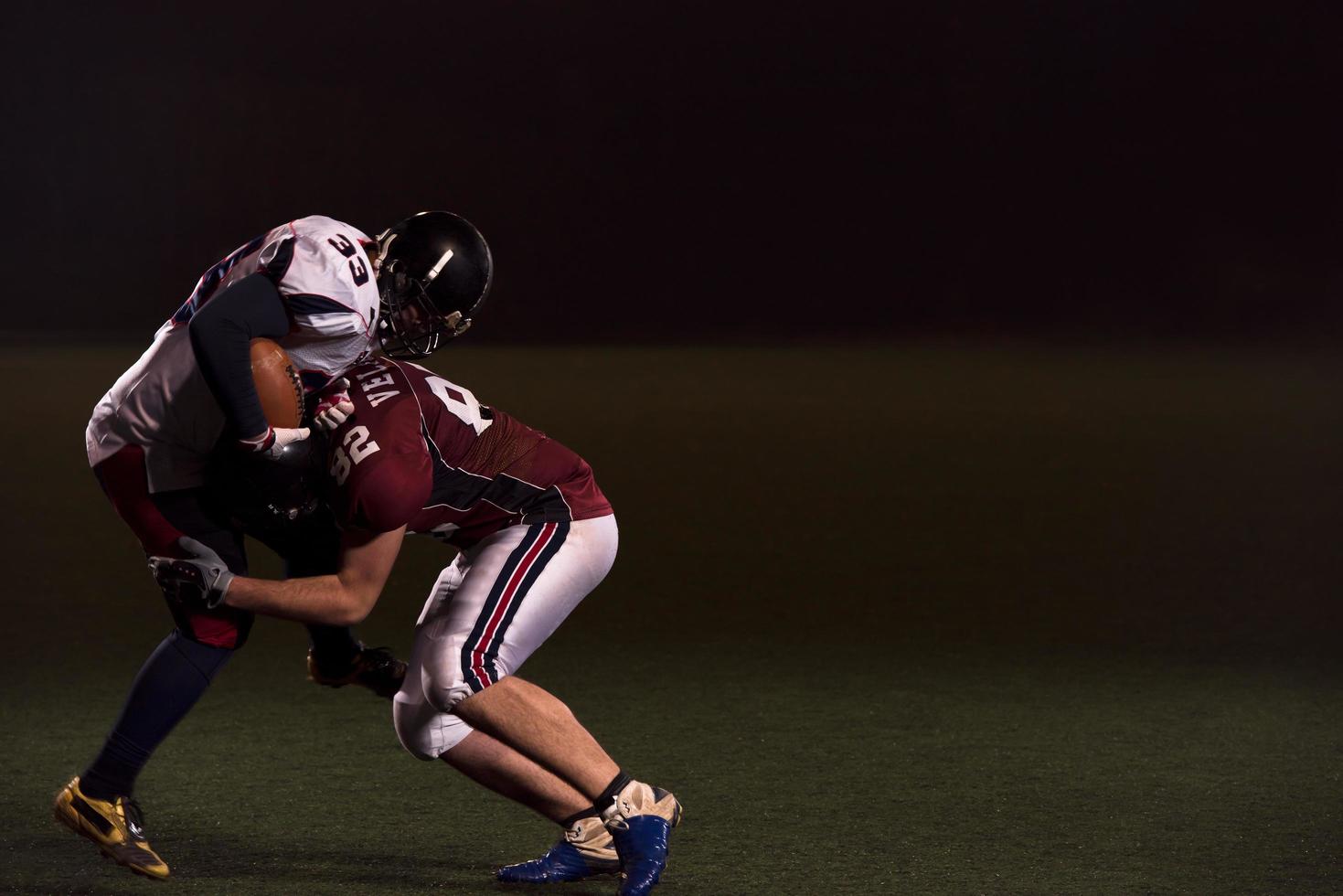 American football players in action photo