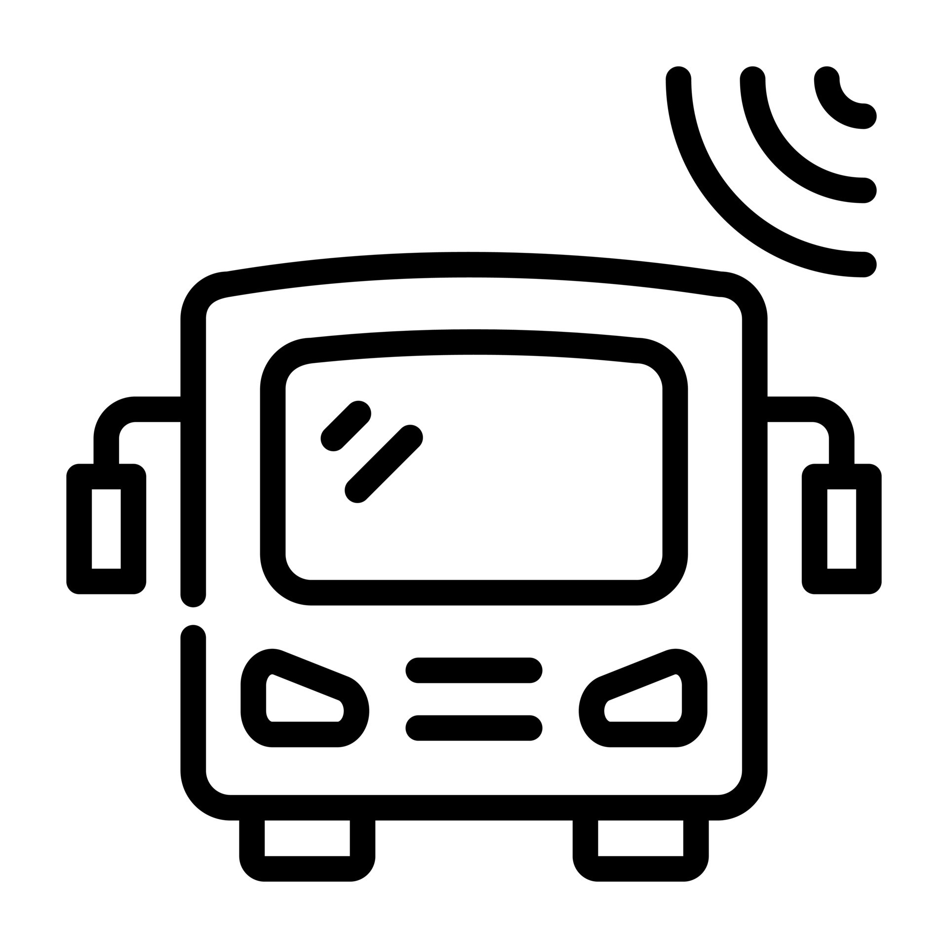 A smart bus editable line vector 12712547 Vector Art at Vecteezy